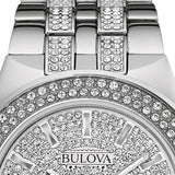 Buy Shop Bulova Crystal Pave Silver Dial Silver Steel Strap Watch for Men - 96B235 USA Online