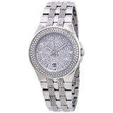 Buy Shop Bulova Crystal Pave Silver Dial Silver Steel Strap Watch for Men - 96B235 USA Online
