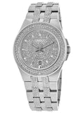 Buy Shop Bulova Crystal Pave Silver Dial Silver Steel Strap Watch for Men - 96B235 USA Online