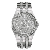 Buy Shop Bulova Crystal Pave Silver Dial Silver Steel Strap Watch for Men - 96B235 USA Online