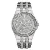 Buy Shop Bulova Crystal Pave Silver Dial Silver Steel Strap Watch for Men - 96B235 USA Online