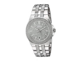 Buy Shop Bulova Crystal Pave Silver Dial Silver Steel Strap Watch for Men - 96B235 USA Online