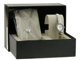 Buy Shop Bulova Crystal Pendant Silver Dial Silver Steel Strap Watch for Women - 96X111 USA Online