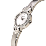 Buy Shop Bulova Crystal Pendant Silver Dial Silver Steel Strap Watch for Women - 96X111 USA Online