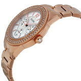 Buy Shop Bulova Crystal Silver Dial Rose Gold Steel Strap Watch for Women - 97N101 USA Online