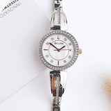 Buy Shop Bulova Crystals Mother of Pearl Dial Two Tone Steel Strap Watch for Women - 98X108 USA Online