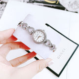 Buy Shop Bulova Crystals Mother of Pearl Dial Two Tone Steel Strap Watch for Women - 98X108 USA Online