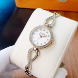 Buy Shop Bulova Crystals Mother of Pearl Dial Two Tone Steel Strap Watch for Women - 98X108 USA Online