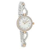 Buy Shop Bulova Crystals Mother of Pearl Dial Two Tone Steel Strap Watch for Women - 98X108 USA Online