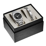 Buy Shop Bulova Diamond Accent Black Dial Silver Steel Strap Watch for Men - 96K106 USA Online