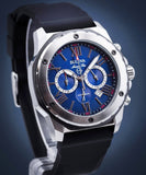 Buy Shop Bulova Marine Star Blue Dial Black Silicone Strap Watch for Men - 98B258 USA Online