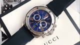 Buy Shop Bulova Marine Star Blue Dial Black Silicone Strap Watch for Men - 98B258 USA Online