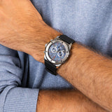 Buy Shop Bulova Marine Star Blue Dial Black Silicone Strap Watch for Men - 98B258 USA Online