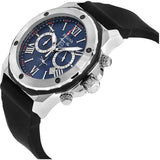Buy Shop Bulova Marine Star Blue Dial Black Silicone Strap Watch for Men - 98B258 USA Online