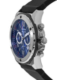 Buy Shop Bulova Marine Star Blue Dial Black Silicone Strap Watch for Men - 98B258 USA Online