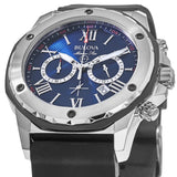 Buy Shop Bulova Marine Star Blue Dial Black Silicone Strap Watch for Men - 98B258 USA Online