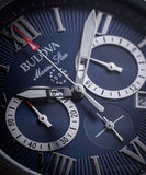 Buy Shop Bulova Marine Star Blue Dial Black Silicone Strap Watch for Men - 98B258 USA Online