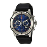 Buy Shop Bulova Marine Star Blue Dial Black Silicone Strap Watch for Men - 98B258 USA Online
