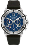 Buy Shop Bulova Marine Star Blue Dial Black Silicone Strap Watch for Men - 98B258 USA Online