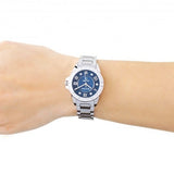 Buy Shop Bulova Marine Star Blue Dial Silver Steel Strap Watch for Women - 96R215 USA Online