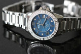 Buy Shop Bulova Marine Star Blue Dial Silver Steel Strap Watch for Women - 96R215 USA Online