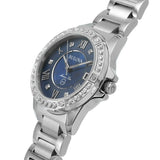 Buy Shop Bulova Marine Star Blue Dial Silver Steel Strap Watch for Women - 96R215 USA Online