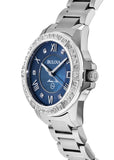 Buy Shop Bulova Marine Star Blue Dial Silver Steel Strap Watch for Women - 96R215 USA Online