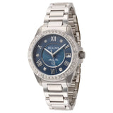 Buy Shop Bulova Marine Star Blue Dial Silver Steel Strap Watch for Women - 96R215 USA Online