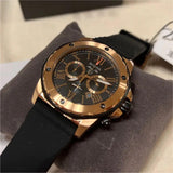 Buy Shop Bulova Marine Star Chronograph Black Dial Black Rubber Strap Watch for Men - 98B104 USA Online