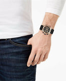 Buy Shop Bulova Marine Star Chronograph Black Dial Black Rubber Strap Watch for Men - 98B104 USA Online