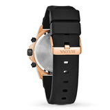 Buy Shop Bulova Marine Star Chronograph Black Dial Black Rubber Strap Watch for Men - 98B104 USA Online