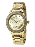 Buy Shop Bulova Multi Function Gold Dial Gold Steel Strap Watch for Women - 97N102 USA Online