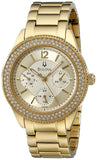Buy Shop Bulova Multi Function Gold Dial Gold Steel Strap Watch for Women - 97N102 USA Online