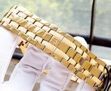 Buy Shop Bulova Multifunction White Dial Gold Steel Strap Watch for Men - 97C105 USA Online