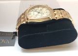 Buy Shop Bulova Multifunction White Dial Gold Steel Strap Watch for Men - 97C105 USA Online