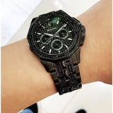 Buy Shop Bulova Octova Chronograph Black Crystal Dial Black Steel Strap Watch for Men - 98C134 USA Online