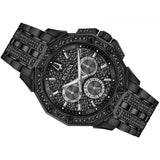 Buy Shop Bulova Octova Chronograph Black Crystal Dial Black Steel Strap Watch for Men - 98C134 USA Online