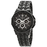 Buy Shop Bulova Octova Chronograph Black Crystal Dial Black Steel Strap Watch for Men - 98C134 USA Online