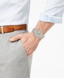 Buy Shop Bulova Octova Crystal Silver Dial Two Tone Steel Strap Watch for Men - 98C133 USA Online