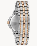 Buy Shop Bulova Octova Crystal Silver Dial Two Tone Steel Strap Watch for Men - 98C133 USA Online