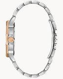 Buy Shop Bulova Octova Crystal Silver Dial Two Tone Steel Strap Watch for Men - 98C133 USA Online