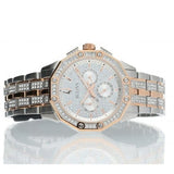 Buy Shop Bulova Octova Crystal Silver Dial Two Tone Steel Strap Watch for Men - 98C133 USA Online