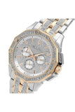 Buy Shop Bulova Octova Crystal Silver Dial Two Tone Steel Strap Watch for Men - 98C133 USA Online