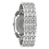 Buy Shop Bulova Phantom Baguette Crystal Blue Dial Silver Steel Strap Watch for Men - 96A254 USA Online