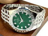 Buy Shop Bulova Phantom Classic Baguette Green Dial Silver Steel Strap Watch for Men - 96A253 USA Online