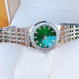 Buy Shop Bulova Phantom Classic Baguette Green Dial Silver Steel Strap Watch for Men - 96A253 USA Online