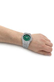 Buy Shop Bulova Phantom Classic Baguette Green Dial Silver Steel Strap Watch for Men - 96A253 USA Online