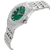 Buy Shop Bulova Phantom Classic Baguette Green Dial Silver Steel Strap Watch for Men - 96A253 USA Online