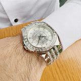Buy Shop Bulova Phantom Crystal Silver Dial Silver Steel Strap Watch for Men - 96A236 USA Online