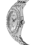 Buy Shop Bulova Phantom Crystal Silver Dial Silver Steel Strap Watch for Men - 96A236 USA Online